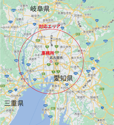 建物図面・各階平面図　作成対応エリア