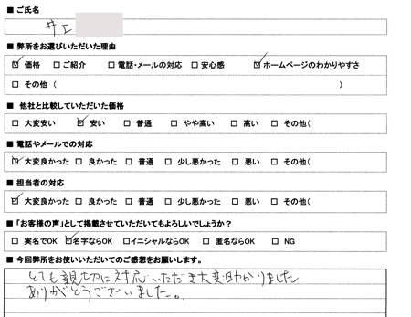 愛知県名古屋市　登記の感想