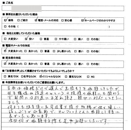 愛知県大府市共西町　登記の感想