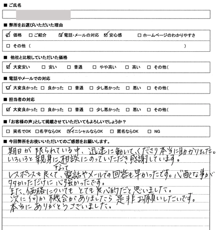 愛知県名古屋市中村区　登記の感想