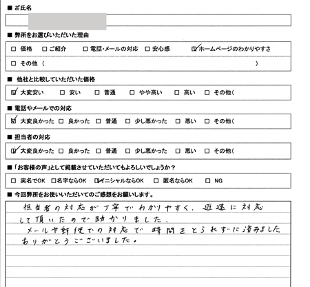 愛知県名古屋市守山区　登記の感想