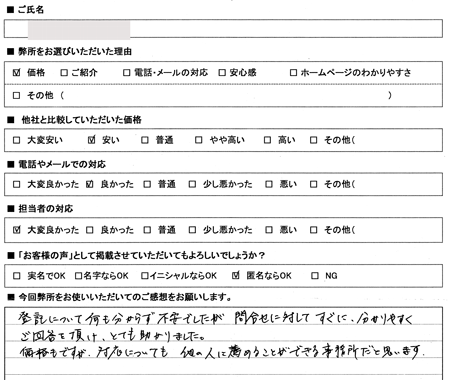 愛知県小牧市　登記の感想