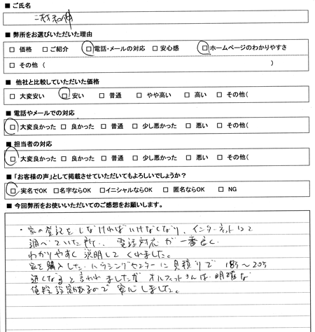 愛知県名古屋市中村区　登記の感想