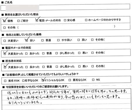 愛知県名古屋市守山区　登記の感想