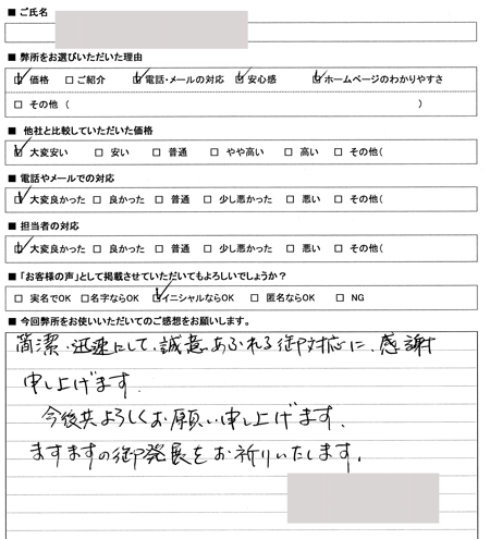 愛知県名古屋市東区　登記の感想