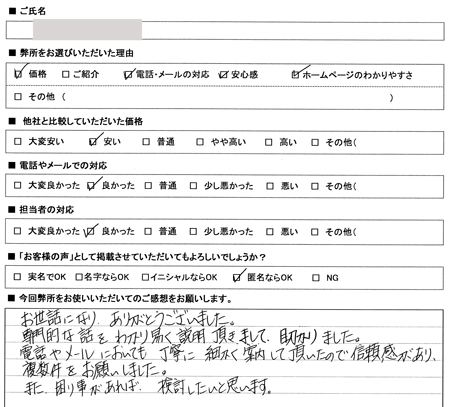 愛知県稲沢市　登記の感想