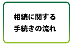 相続に関する手続きの流れ